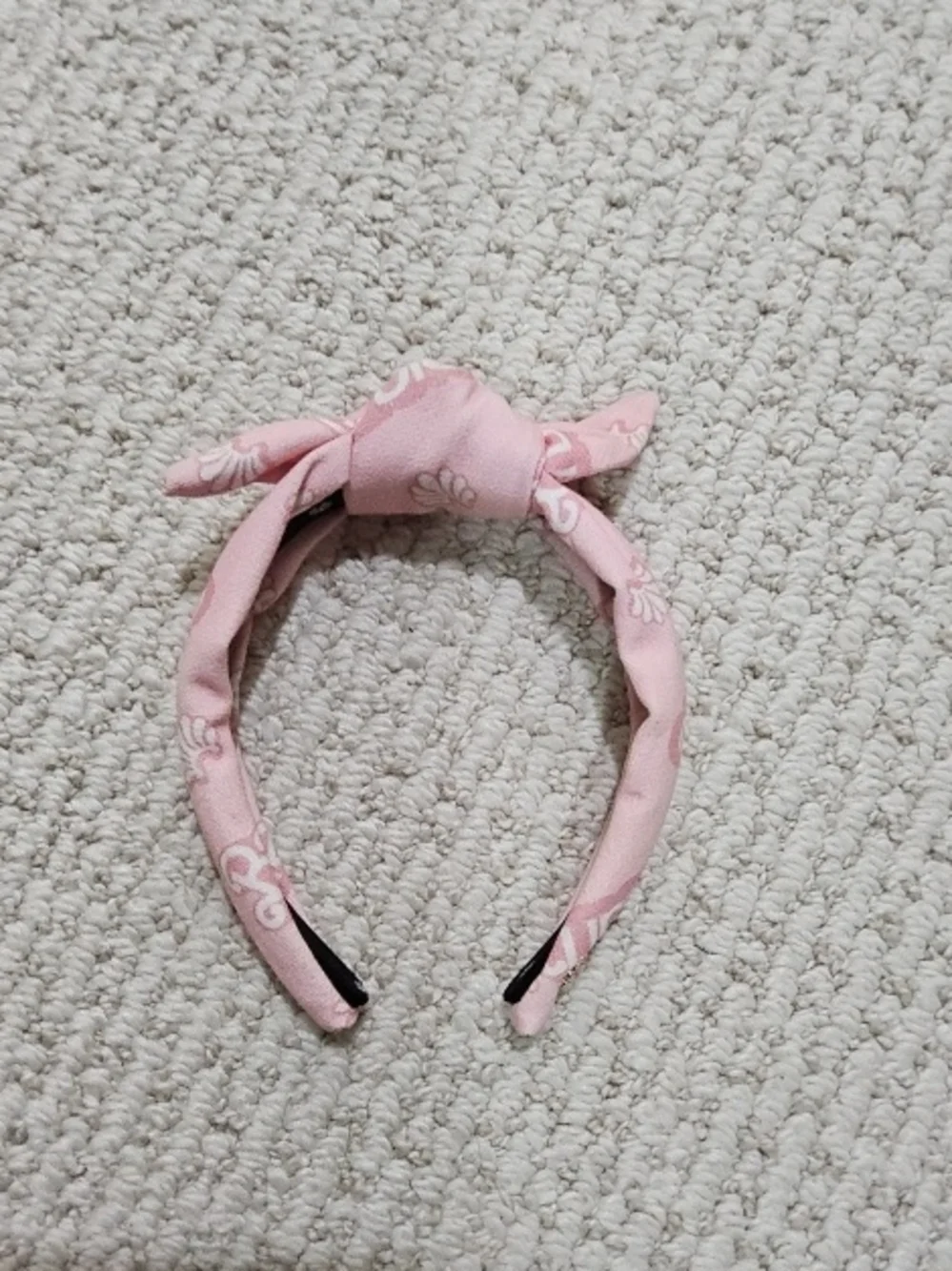 Lele Sadoughi Pink Floral Knot Headband for Kids